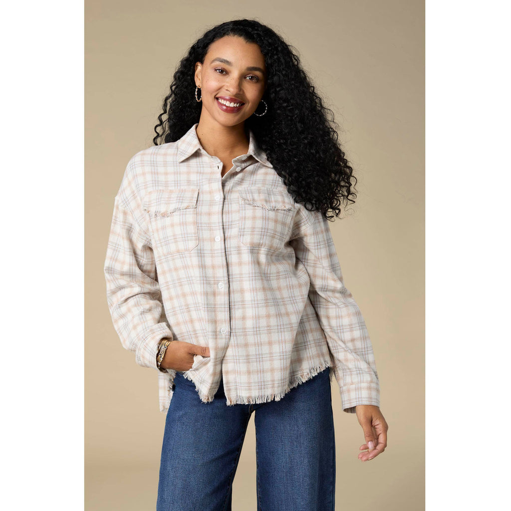 Sackett Lightweight Flannel Shirt with Fringe