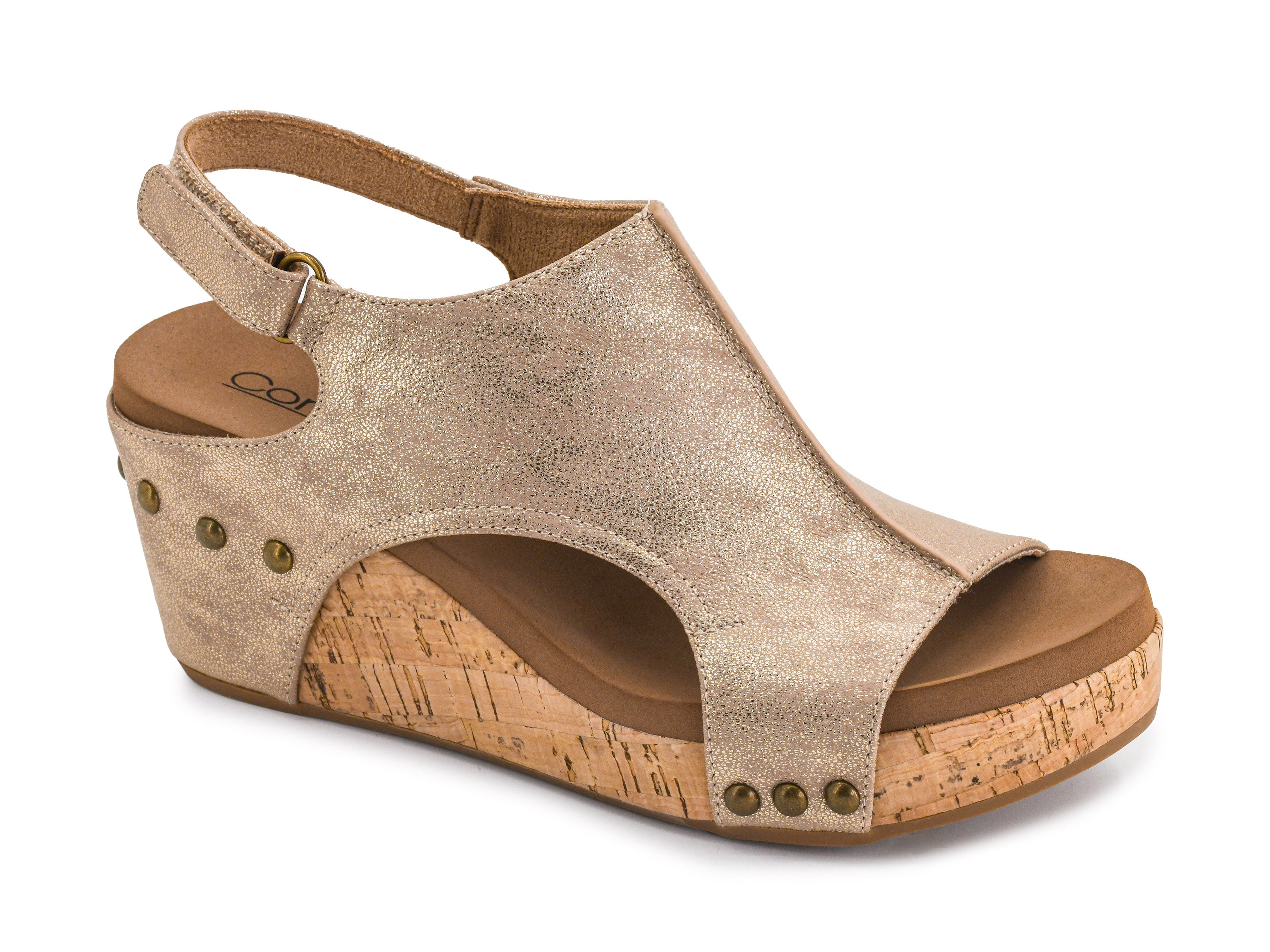 Corkys Carley Wedge - Gold Wash Metallic