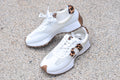 Corkys No Prob Sneakers - White with Leopard
