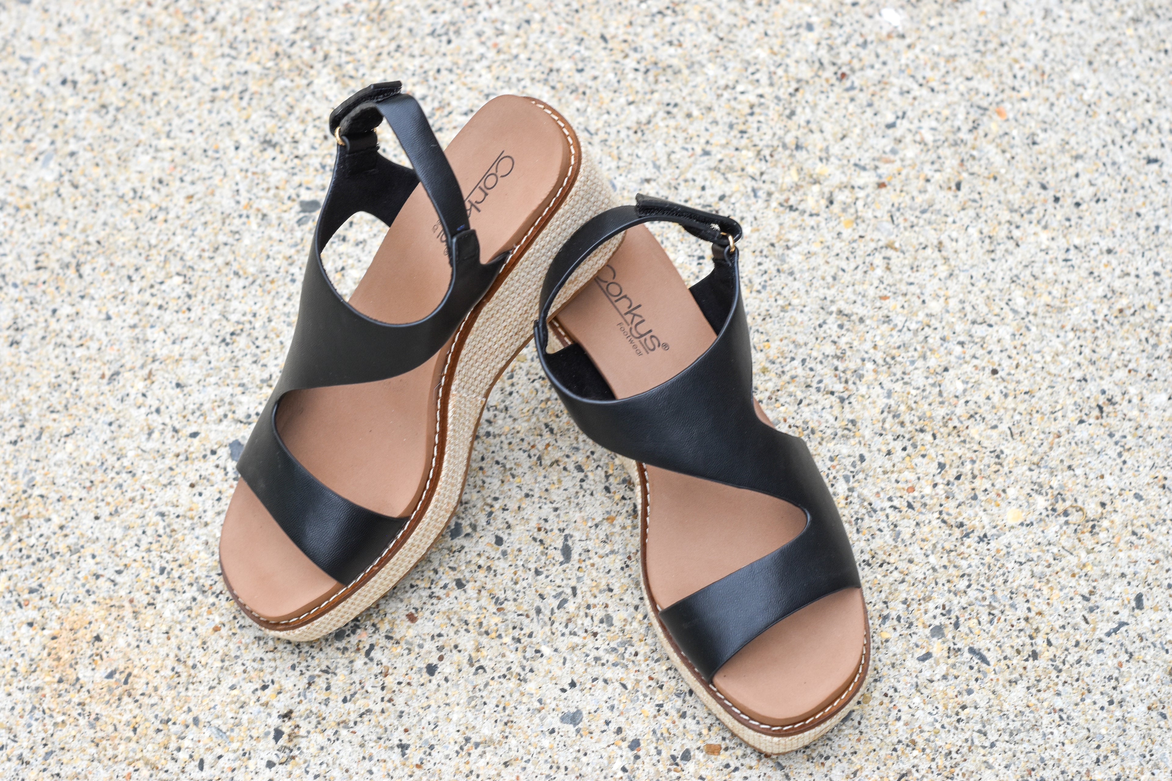 Corkys Steppin' Out Wedge - Black