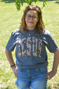 Jesus tee - camo/blue