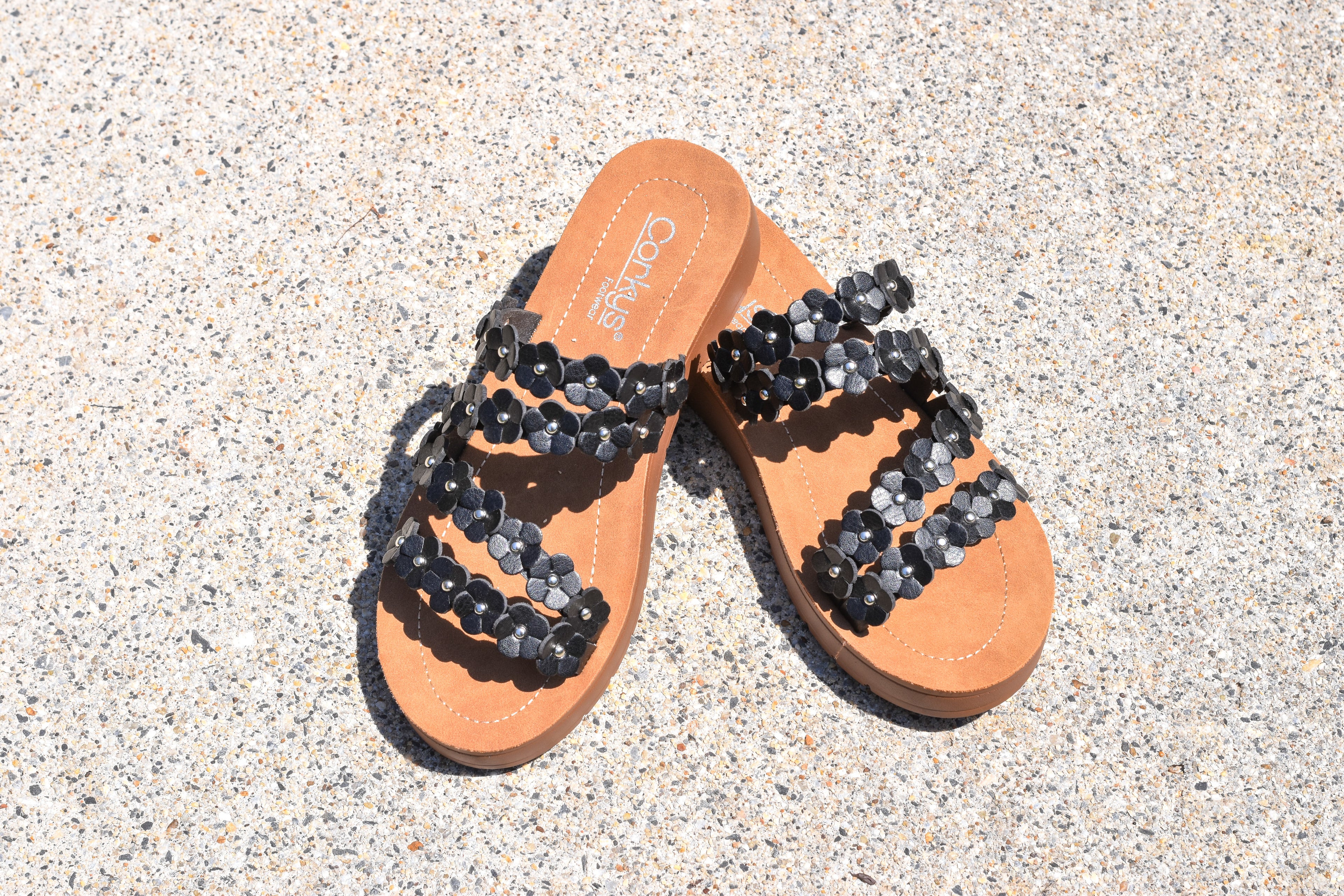 Corkys Garden Party Sandals - Black