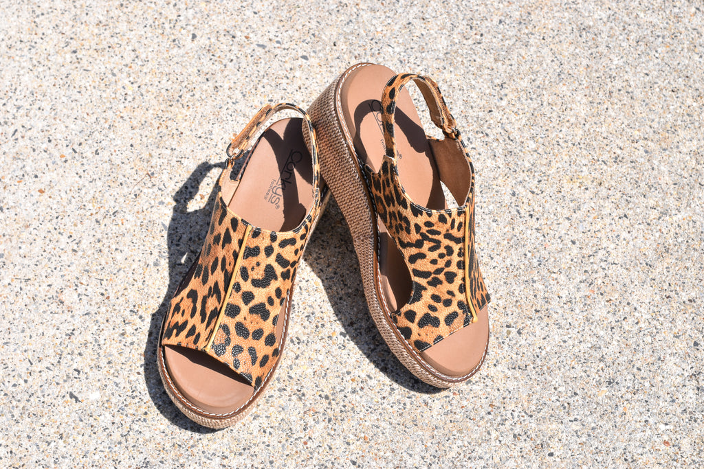 Corkys Carley Wedge - Leopard