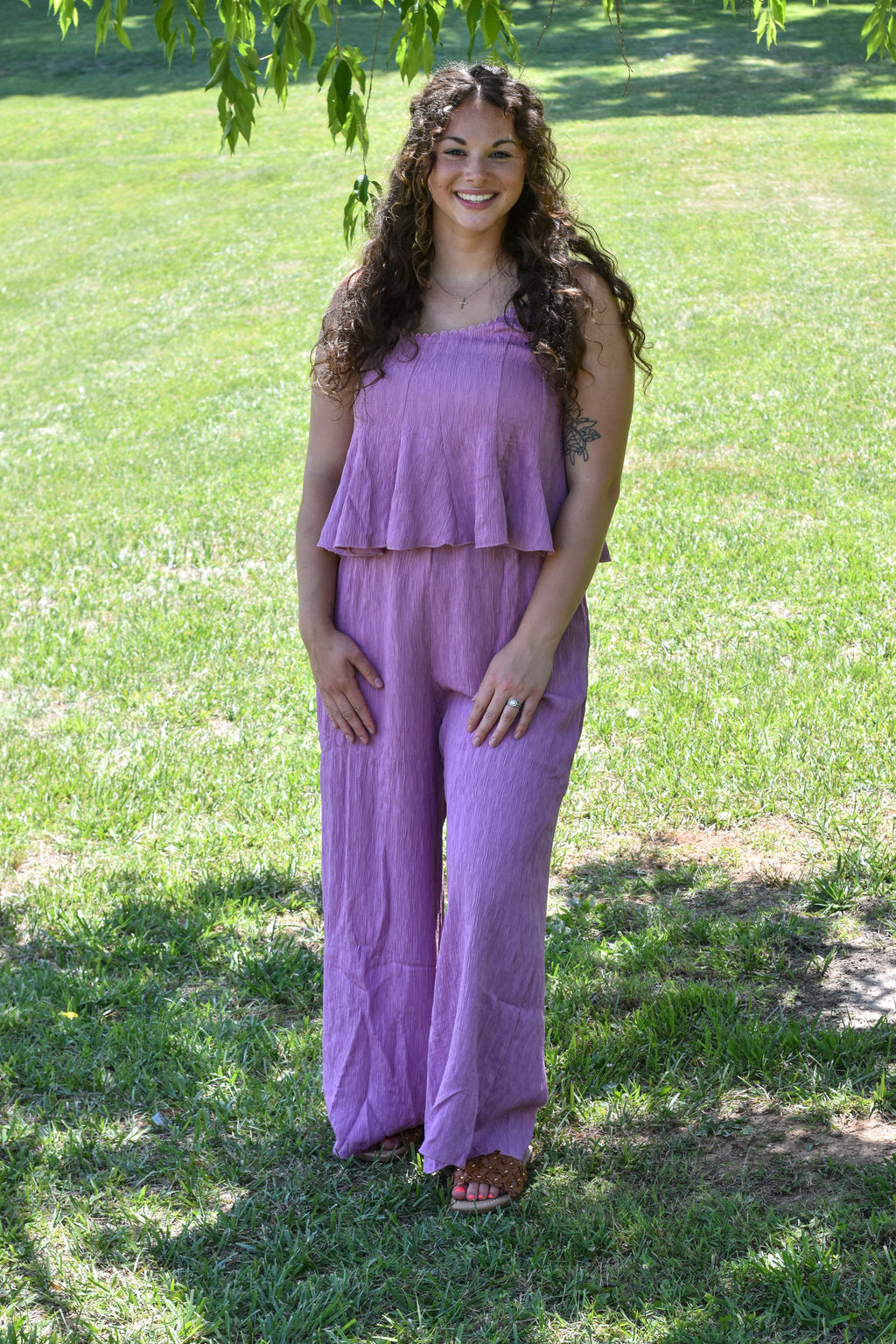 V-Neck Jumpsuit