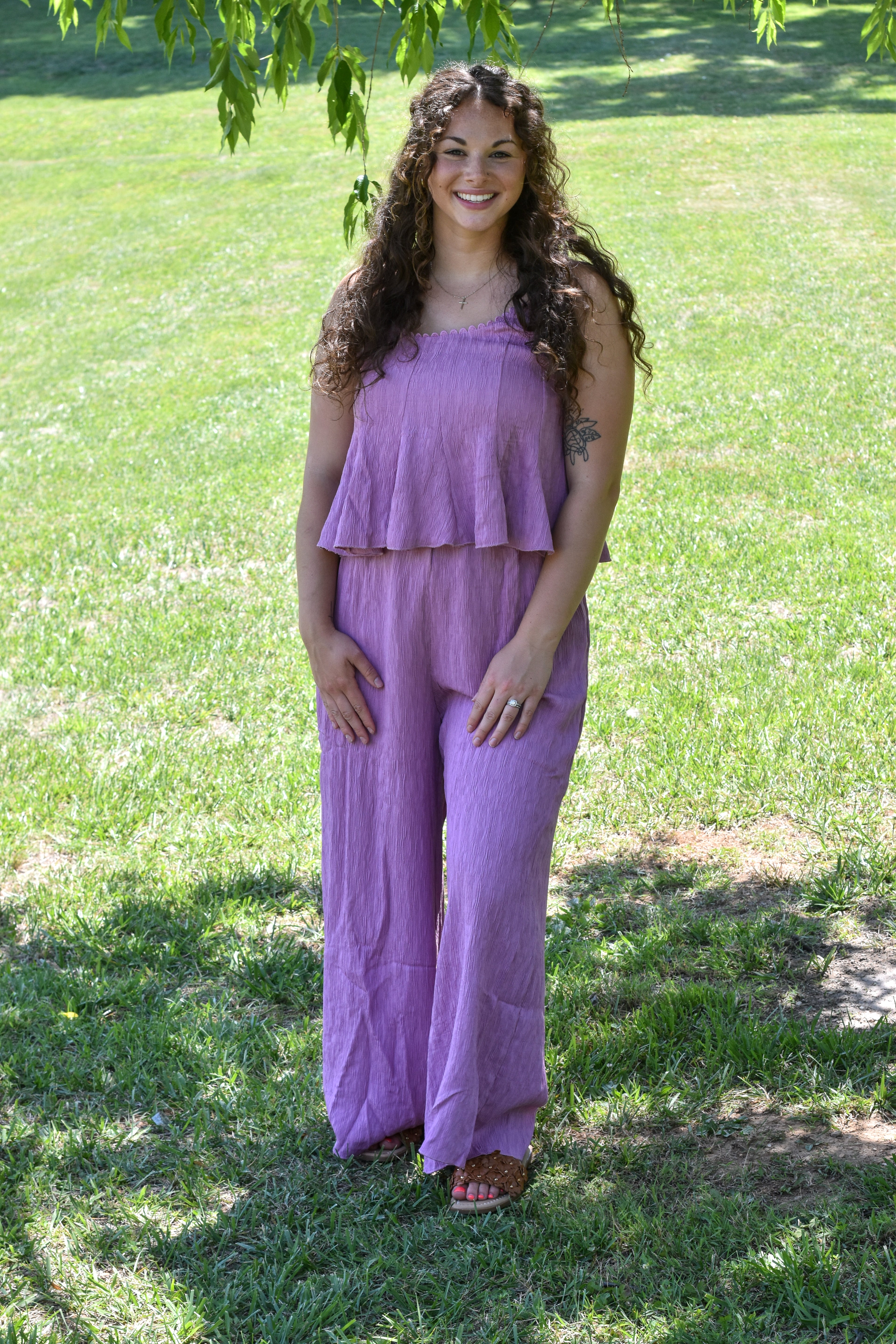 V-Neck Jumpsuit