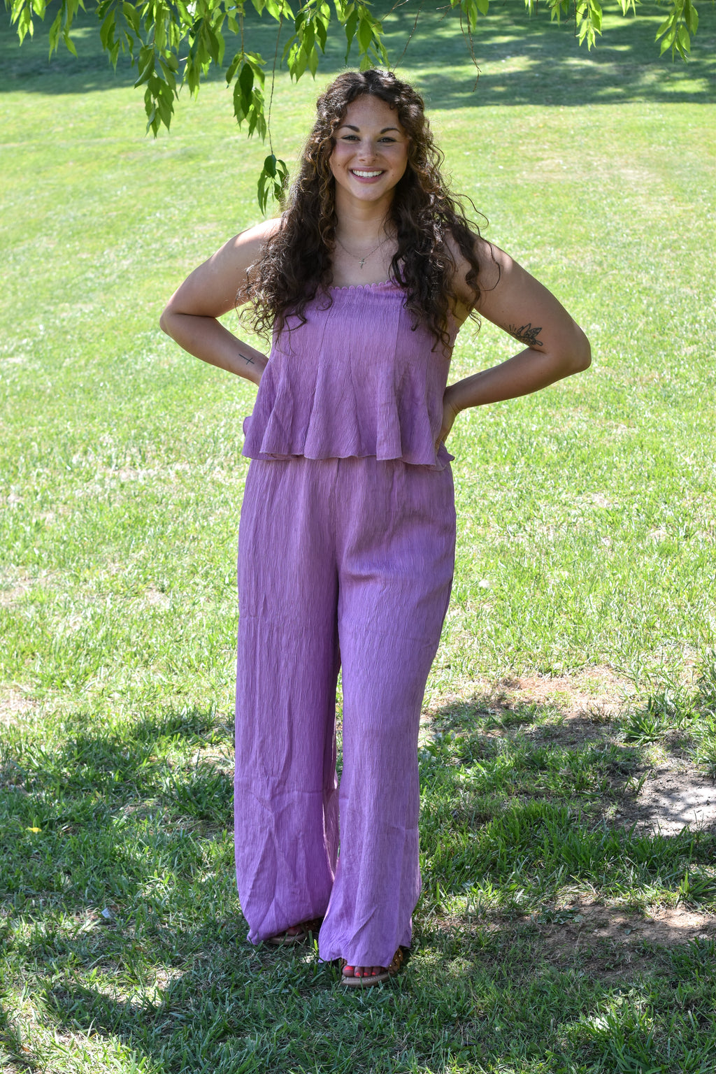 V-Neck Jumpsuit