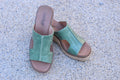 Corkys Kiss N Tell Wedge - Leaf Green