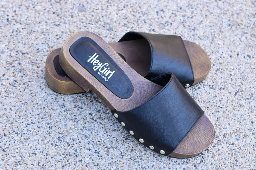 Corky's Mind Your Business Sandal - Black