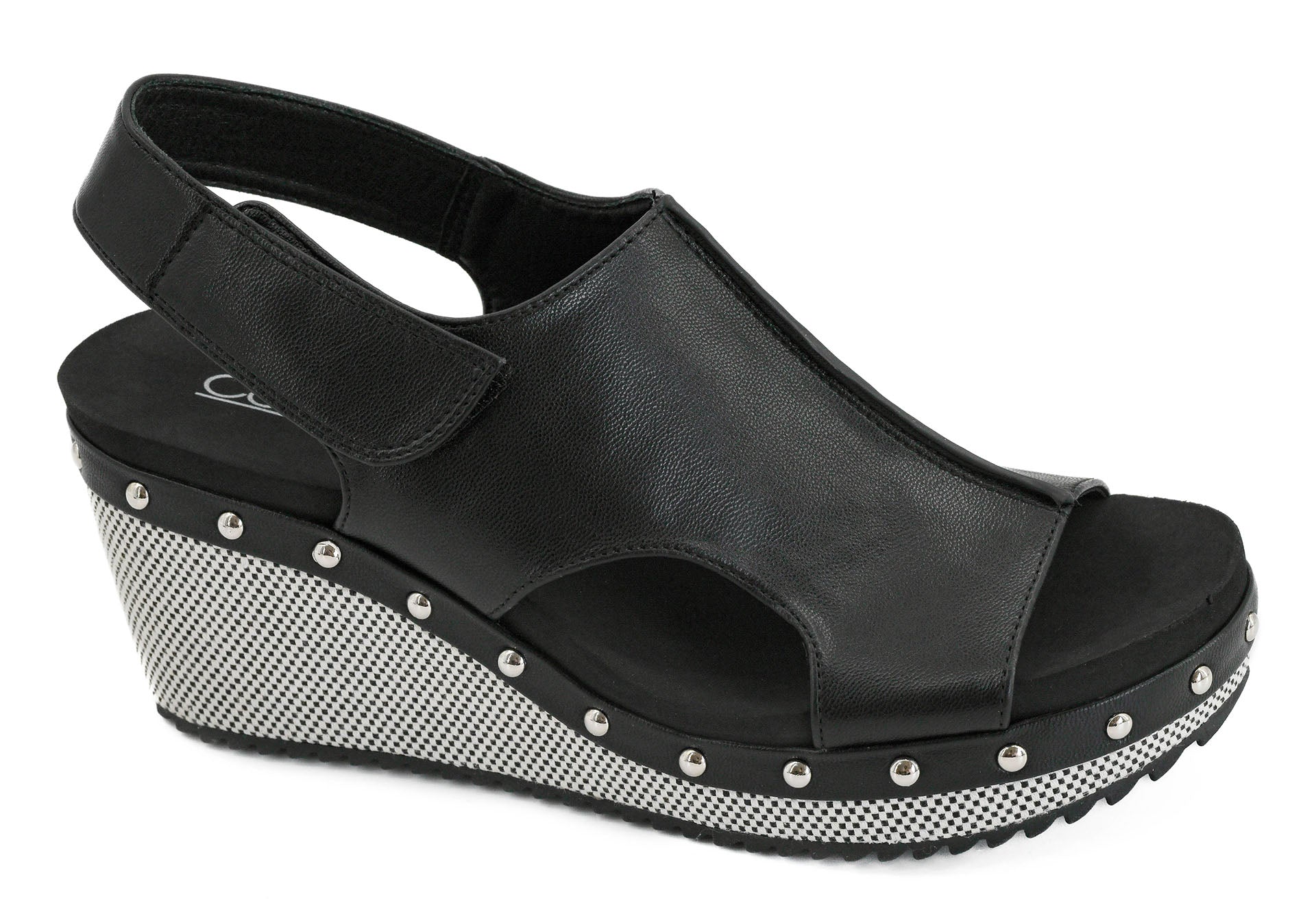 Corkys For Keeps Black Wedge