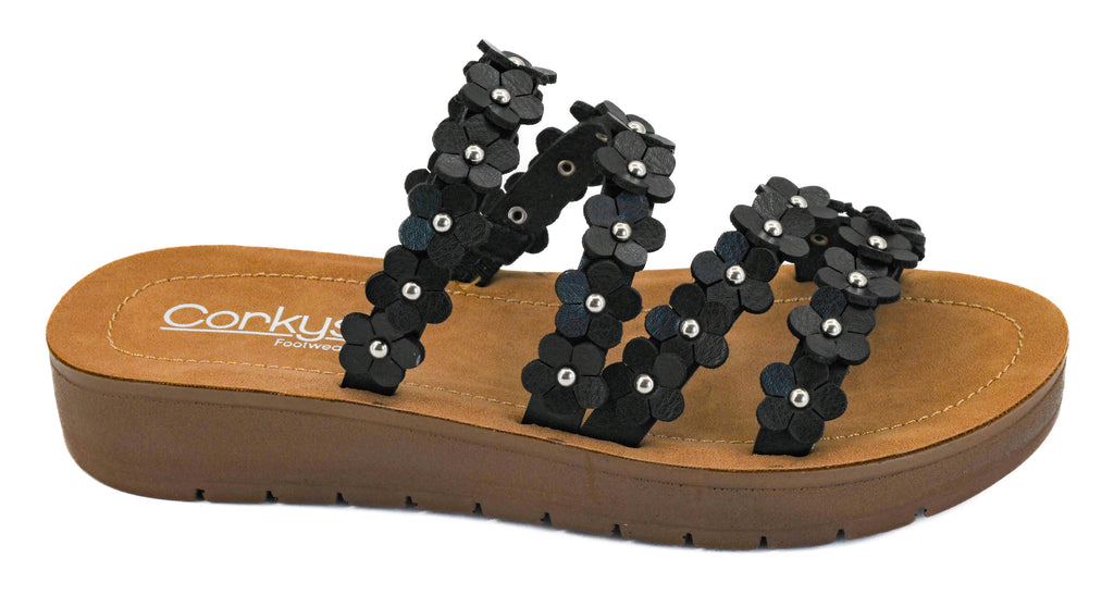 Corkys Garden Party Sandals - Black