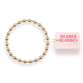 Beaded Blondes Katy Bracelet in Gold with Silver