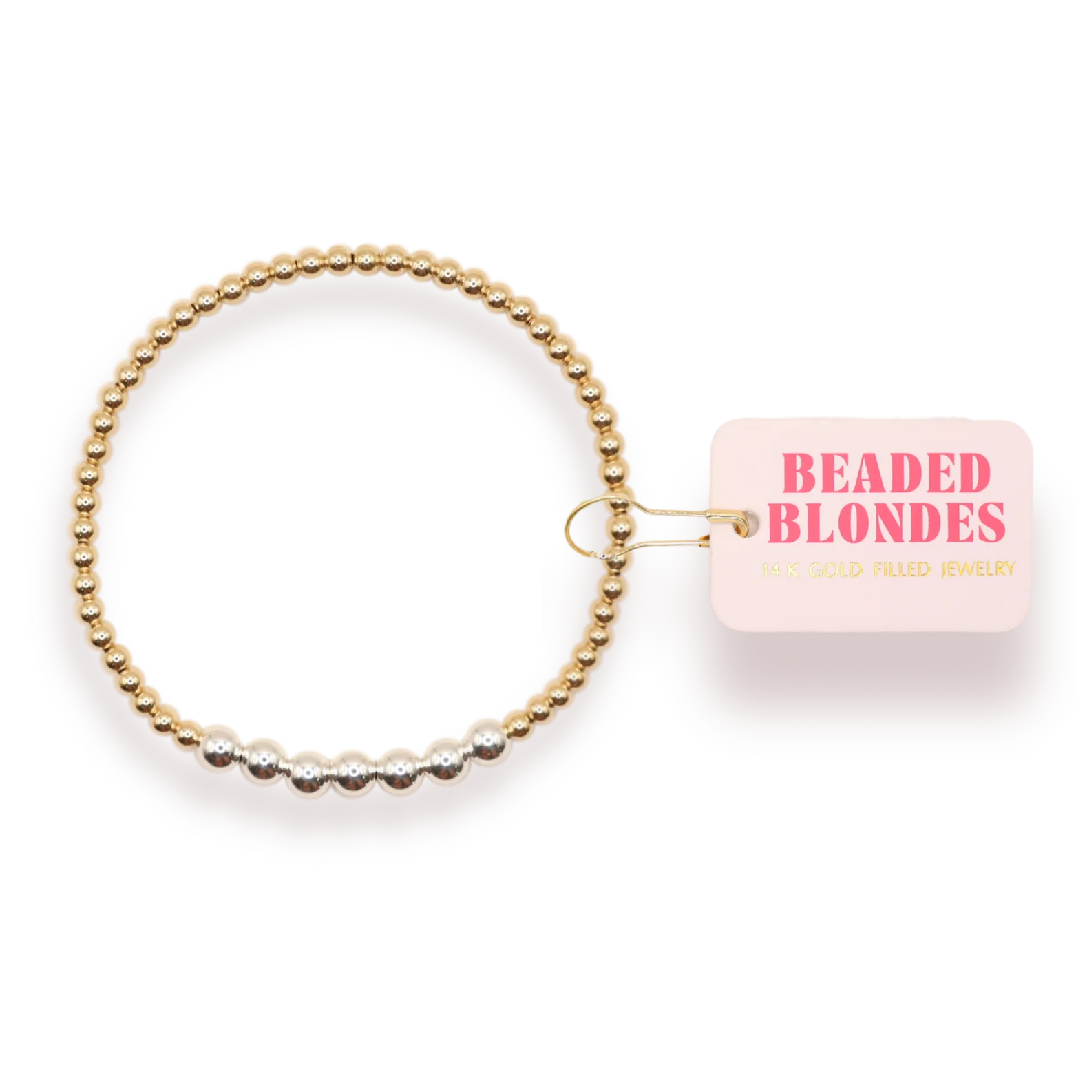 Beaded Blondes Lucky Bracelet in Mixed Metal