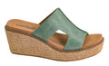 Corkys Kiss N Tell Wedge - Leaf Green
