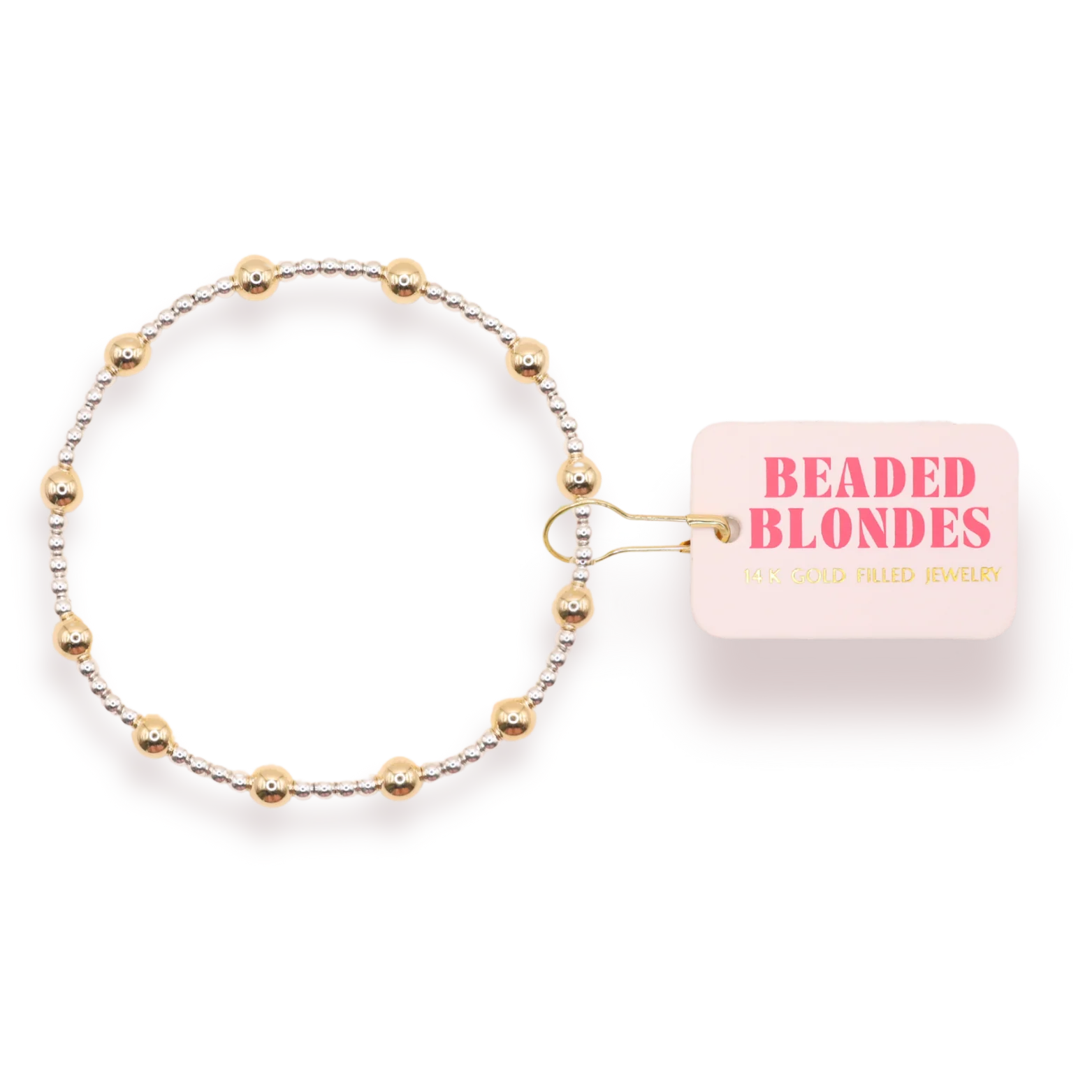 Beaded Blondes Lively Bracelet in Silver with Gold