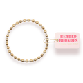 Beaded Blondes Mini Katy Bracelet in Gold with Silver