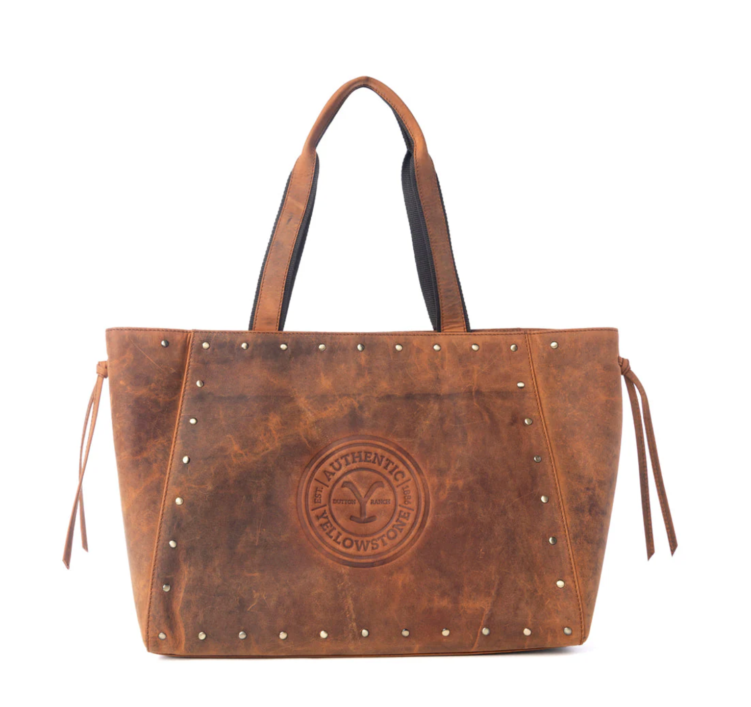 Yellowstone Legacy Studded Leather Tote