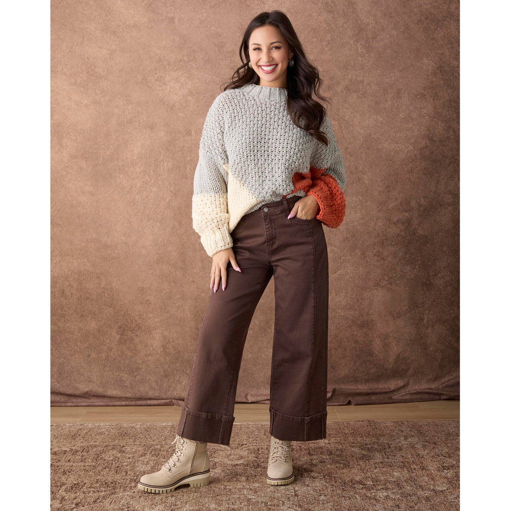 Avante Wide Ankle with Front Seam Pant