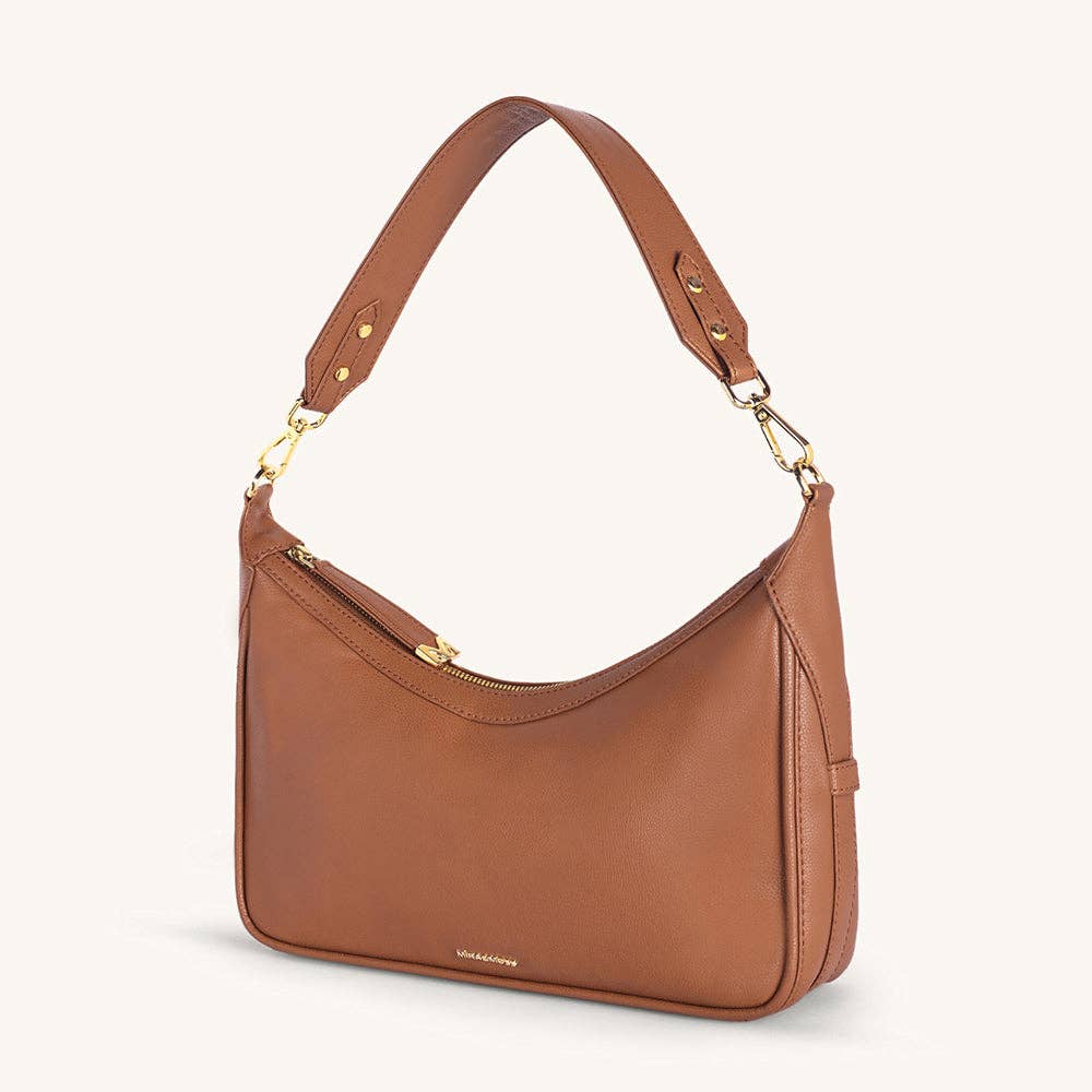 Mira & Moss Celeste Shoulder Bag - Tan: TAN