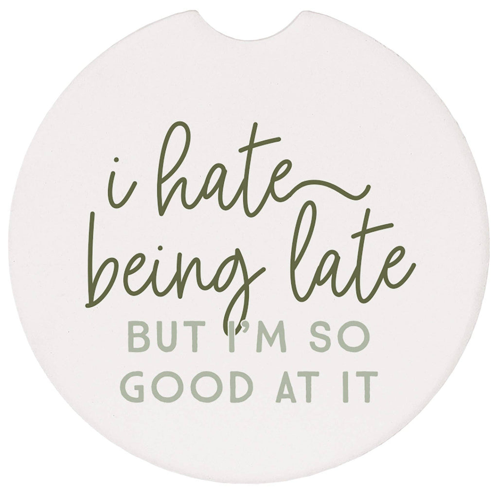 Hate Being Late - Car Coasters