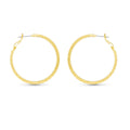 Leilani Polished Braided Large Hoop Gold