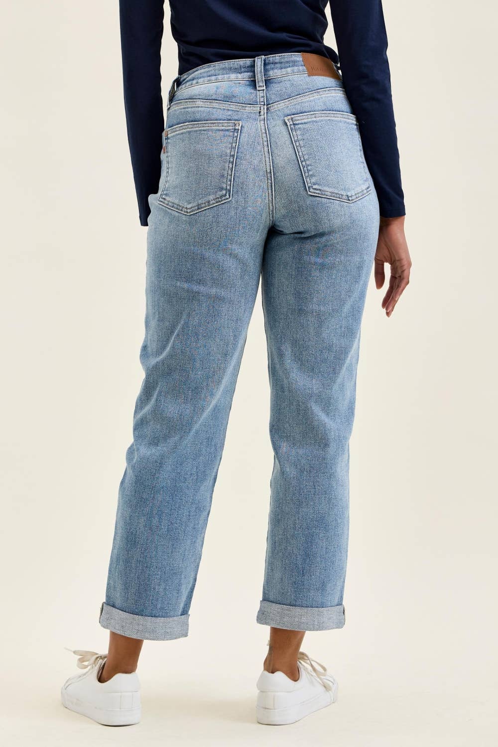 "BILLIE" Boyfriend LT Light Iced Indigo Jeans