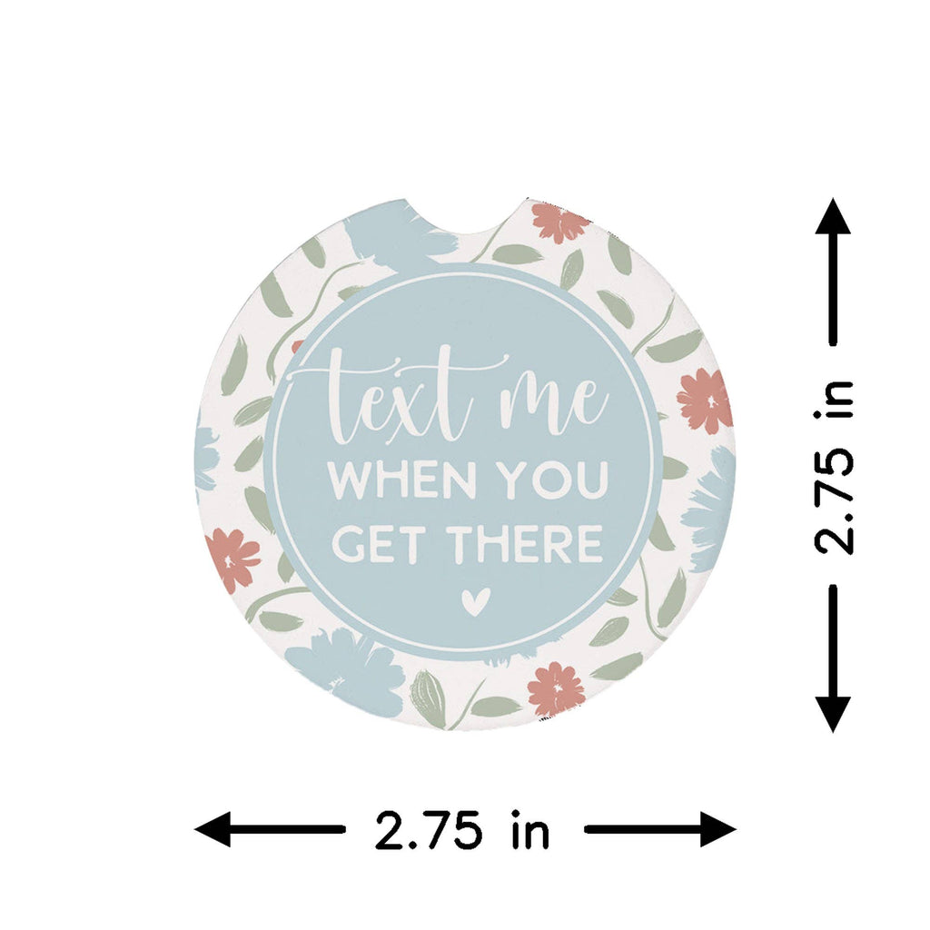 Text Me Flowers - Car Coasters