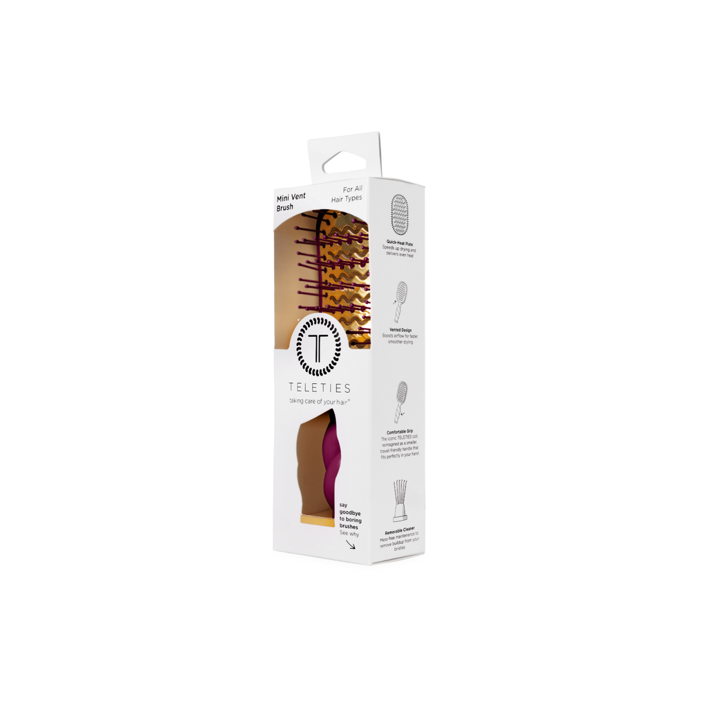 Mini Vented Hair Brush - Mulberry