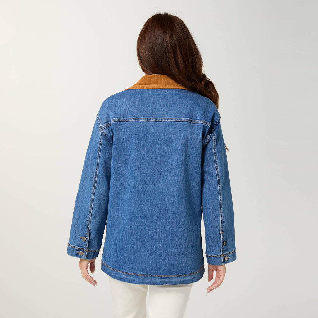 EverStretch Corduroy Collar Barn Jacket