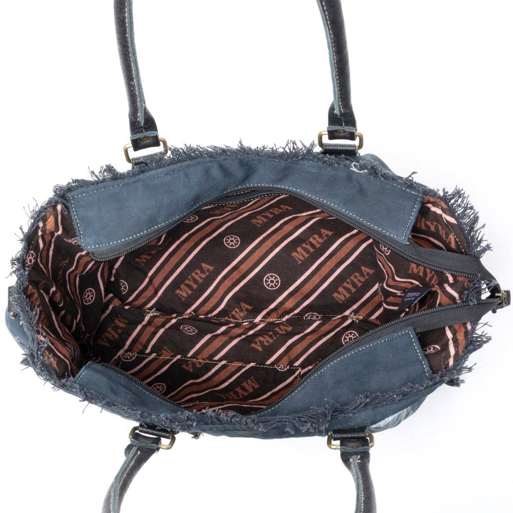 Coastal Steel Upcycled Tote in Blue