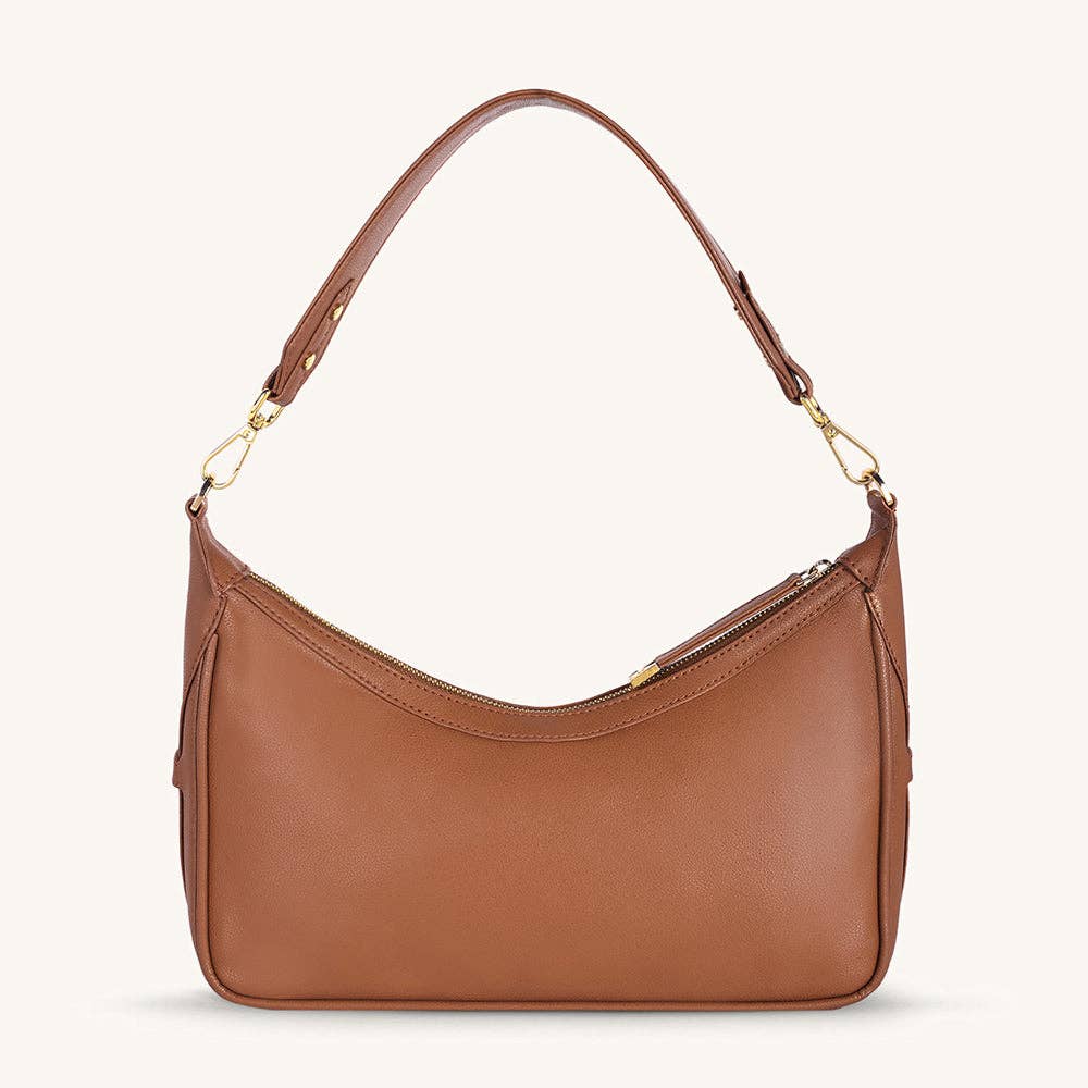Mira & Moss Celeste Shoulder Bag - Tan: TAN