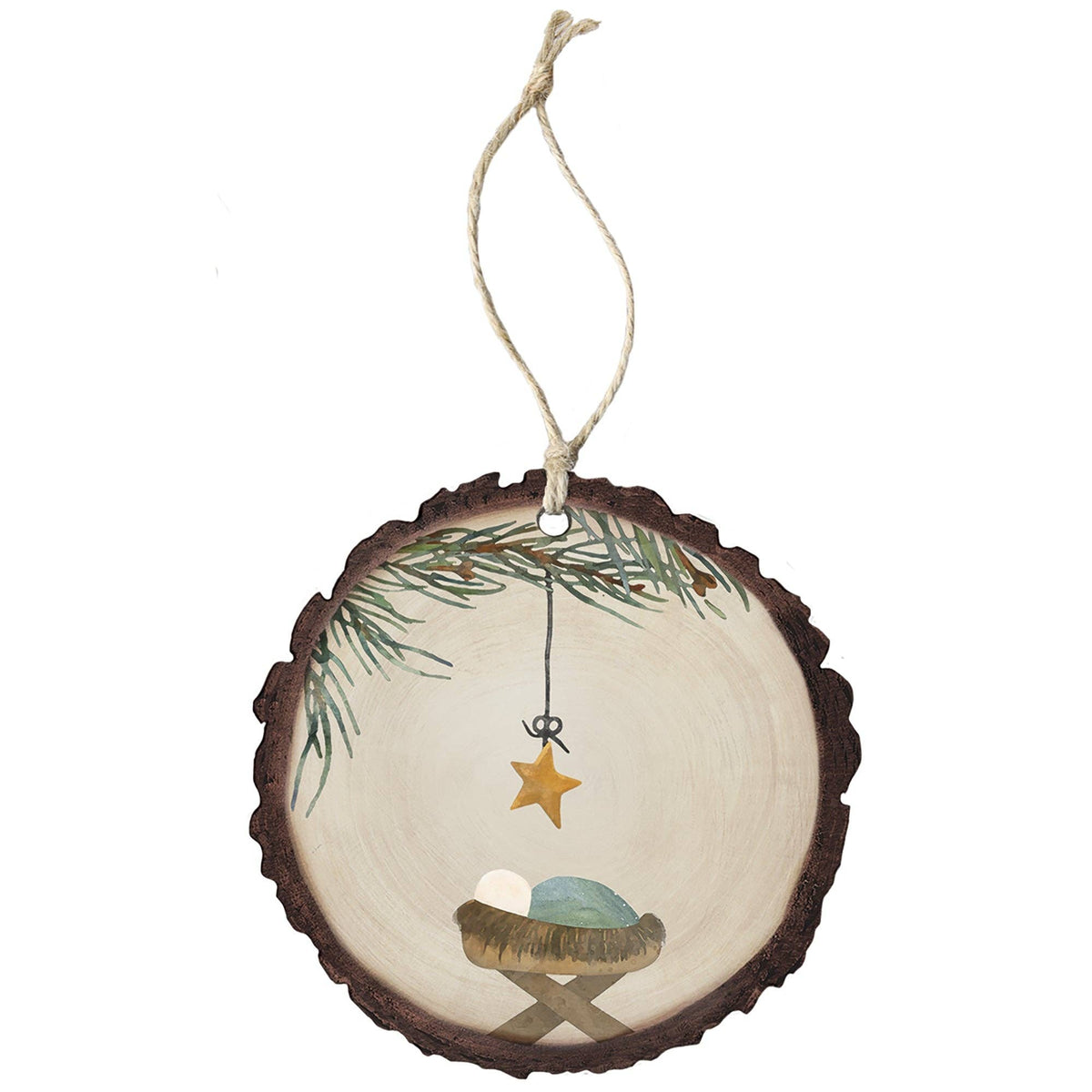 Manger Star Art - Round Ornaments