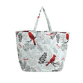 Cardinals Quilted Polyester Microfiber Tote Bag