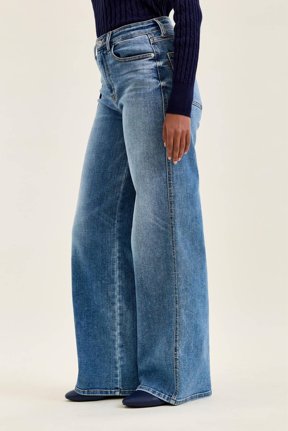 HW "ANGELINA" Column Straight MD Classic Soft Indigo