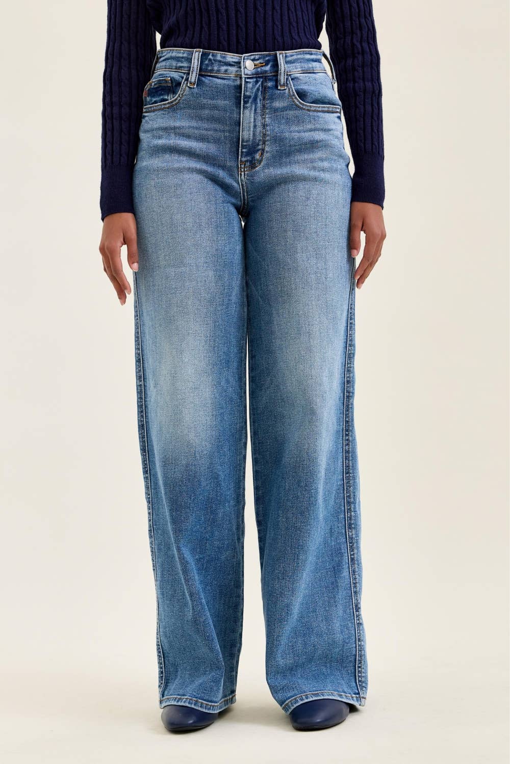 HW "ANGELINA" Column Straight MD Classic Soft Indigo