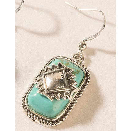 Zenith Stone Earrings in Spirit Blue: Spirit Blue