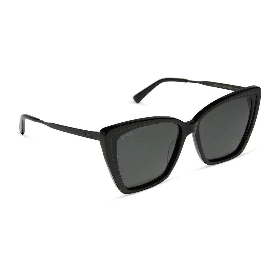 DIFF Becky II - Black/Dark Smoke Polarized