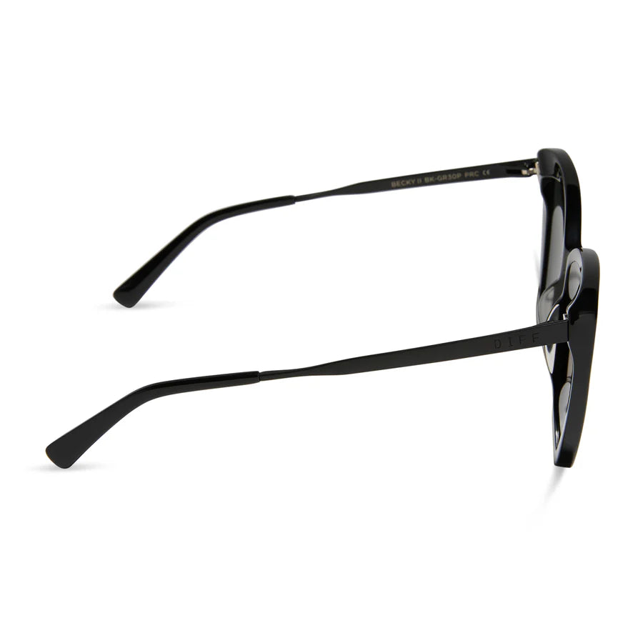 DIFF Becky II - Black/Dark Smoke Polarized