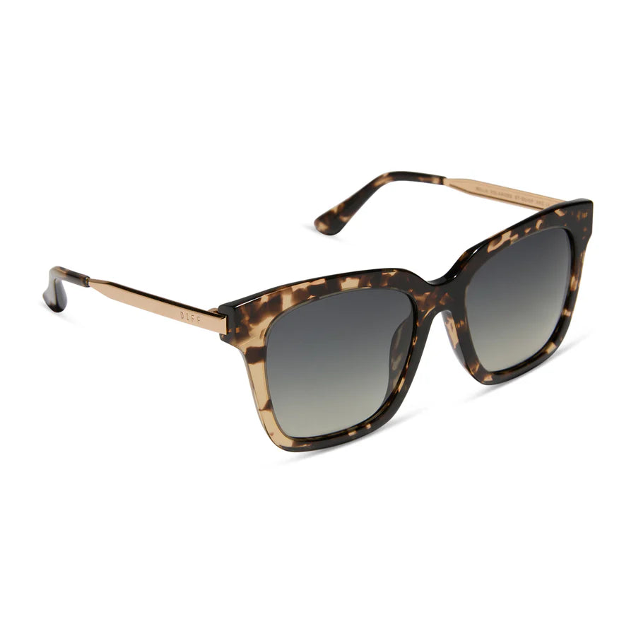 DIFF Bella - Espresso Tortoise + Grey Gradient Polarized Lens