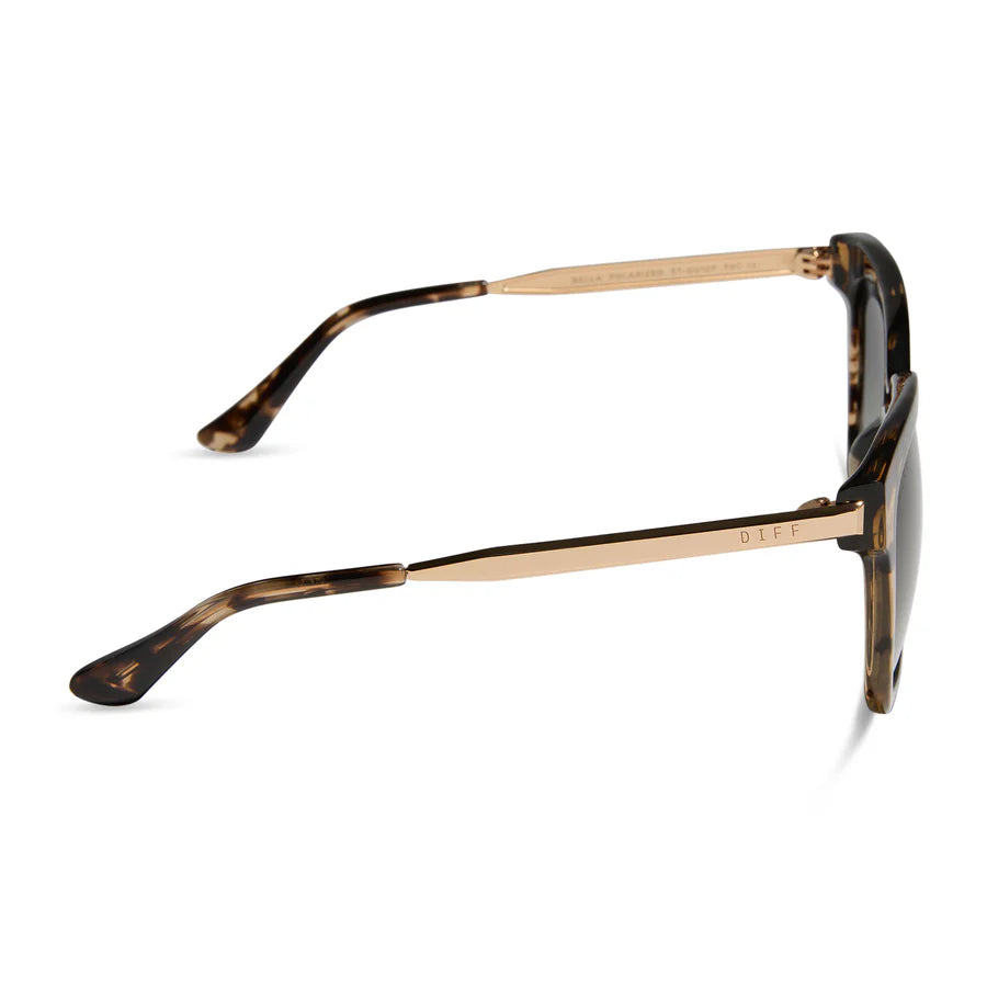 DIFF Bella - Espresso Tortoise + Grey Gradient Polarized Lens