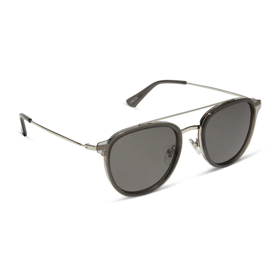 DIFF Camden Black Smoke Crystal + Grey Polarized