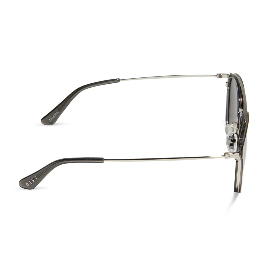 DIFF Camden Black Smoke Crystal + Grey Polarized