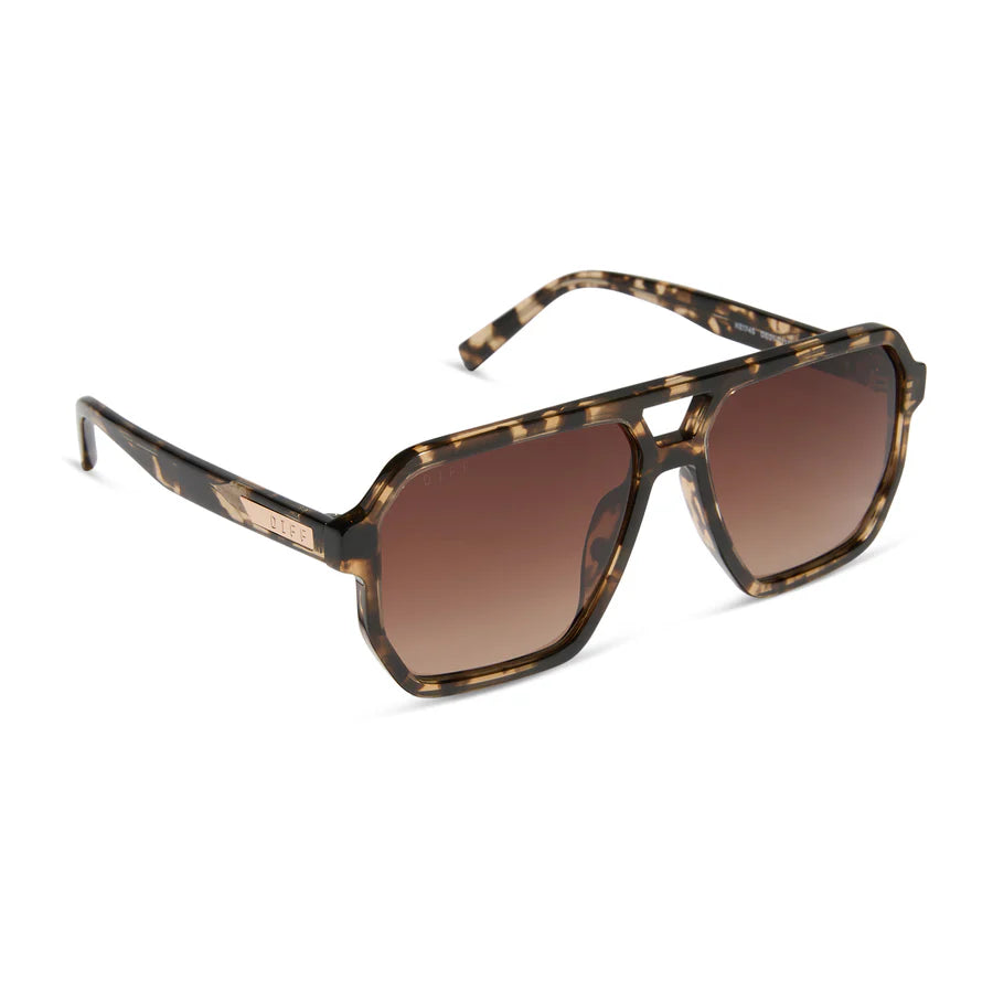 DIFF Cameron Espresso Tortoise + Brown Gradient Polarized