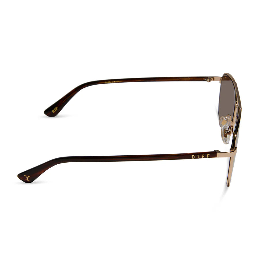 DIFF Rip Wheeler Gold + Brown Polarized