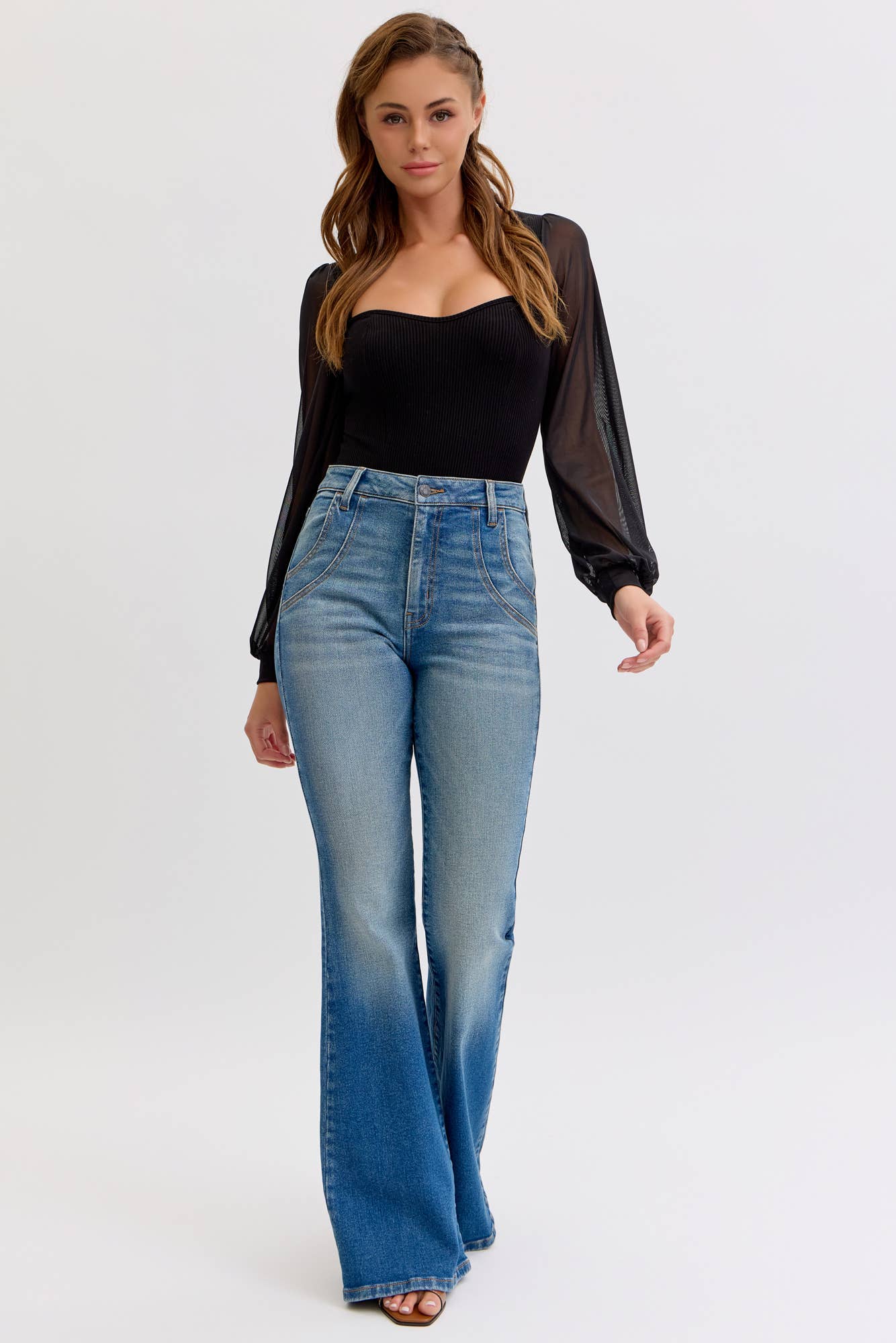 Cello High Rise Wide Leg with Cuff