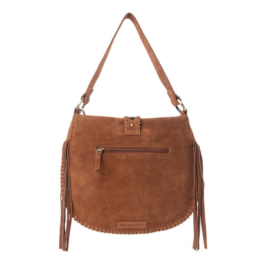 Yellowstone Westbrook Suede Leather Bag in Amber Dusk: Amber Dusk