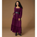 Lanna Smocked Bodice Long Sleeve Maxi Dress