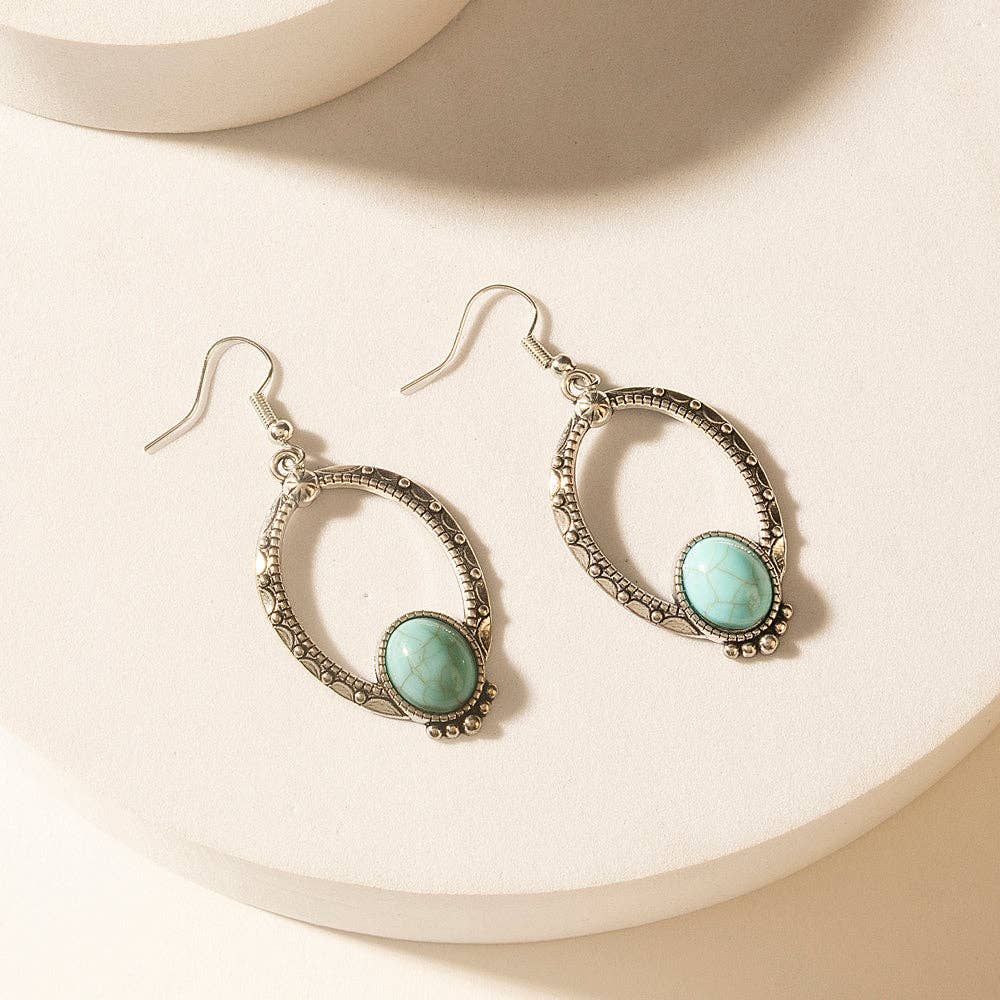 Crescent Sky Earrings in Moon Blue: Moon Blue