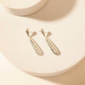 Lariat Mesh Sterling Silver Earrings in Dusty Chrome: Dusty Chrome