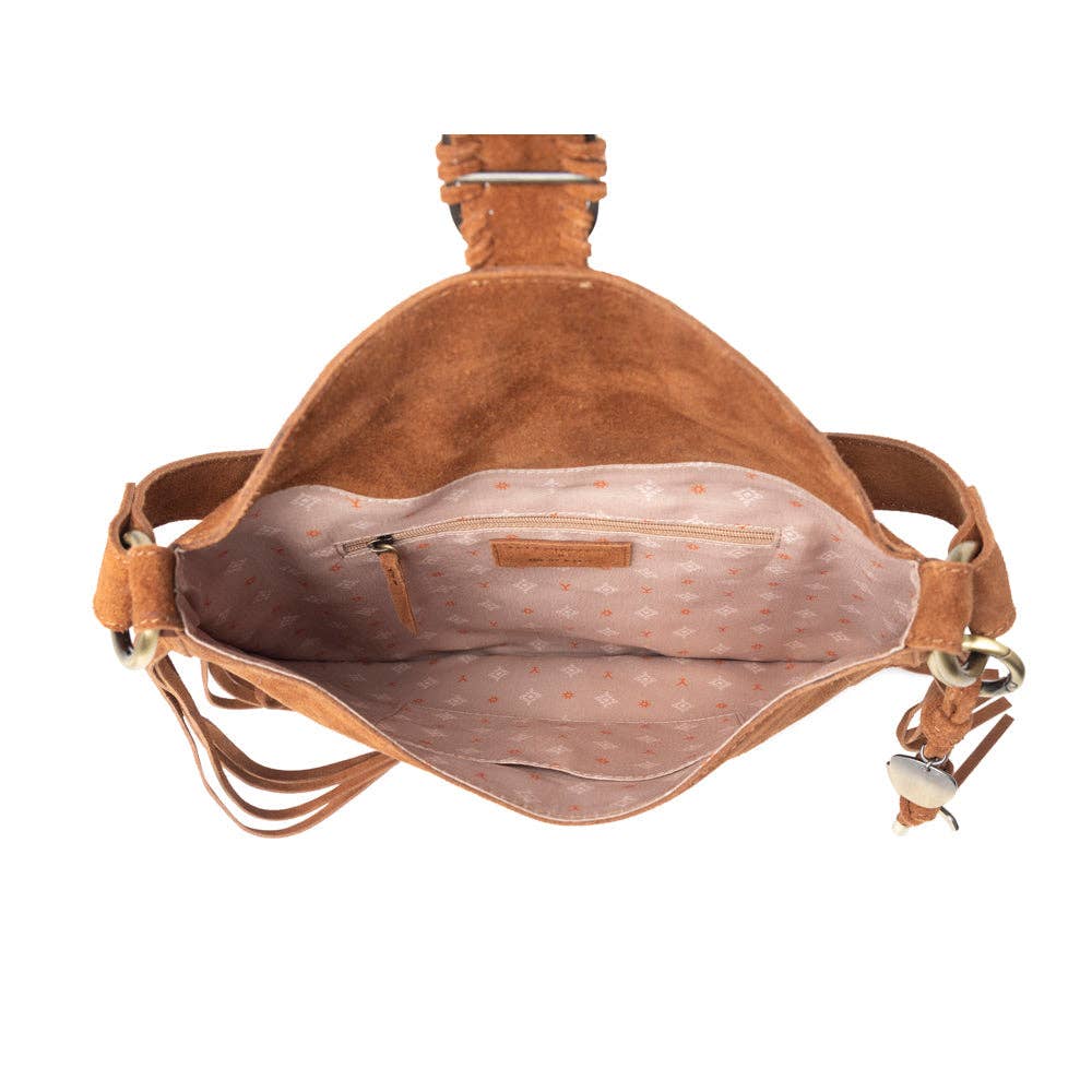 Yellowstone Westbrook Suede Leather Bag in Amber Dusk: Amber Dusk